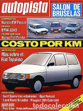 Cars: AUTOPISTA N&ordm; 1384 VW PASSAT BMW 324 D