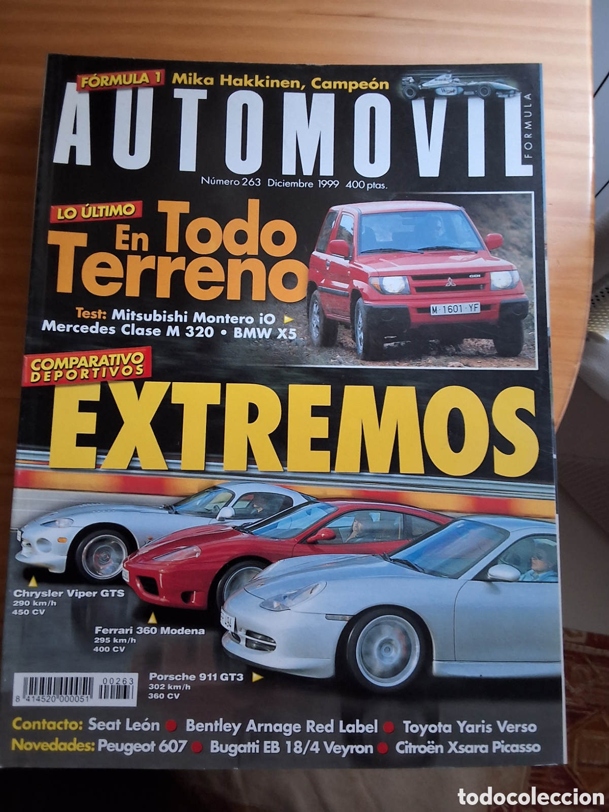 Autos: Automovil revista mensual n&uacute;mero 263 a&ntilde;o 1999