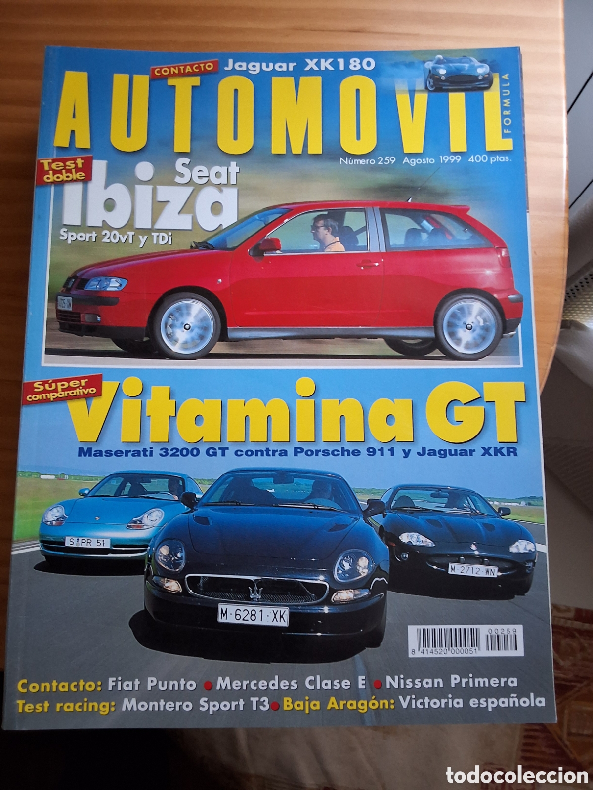Autos: Automovil revista mensual n&uacute;mero 259 a&ntilde;o 1999 agosto