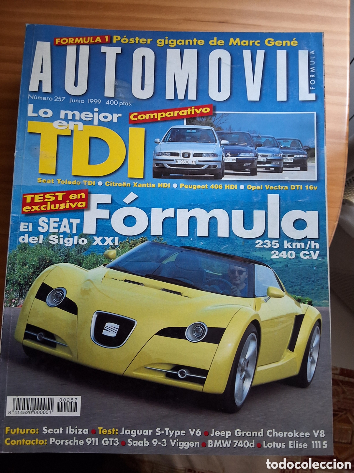 Autos: Automovil revista mensual n&uacute;mero 257 a&ntilde;o 1999 junio