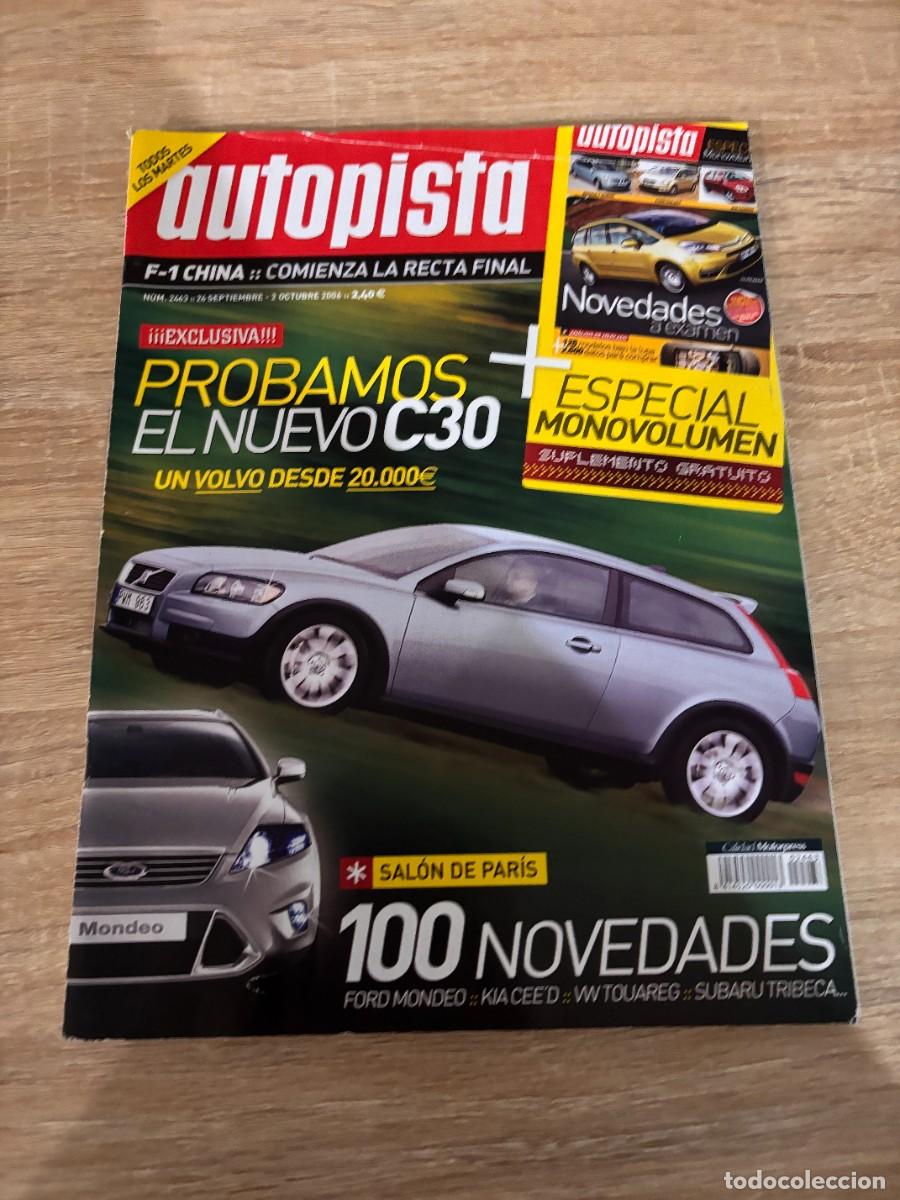 Autos: AUTOPISTA. N&ordm; 2463. OCTUBRE 2004. FORD MONDEO. KIA CEE'D. VW TOUAREG. VOLVO C30. LEER