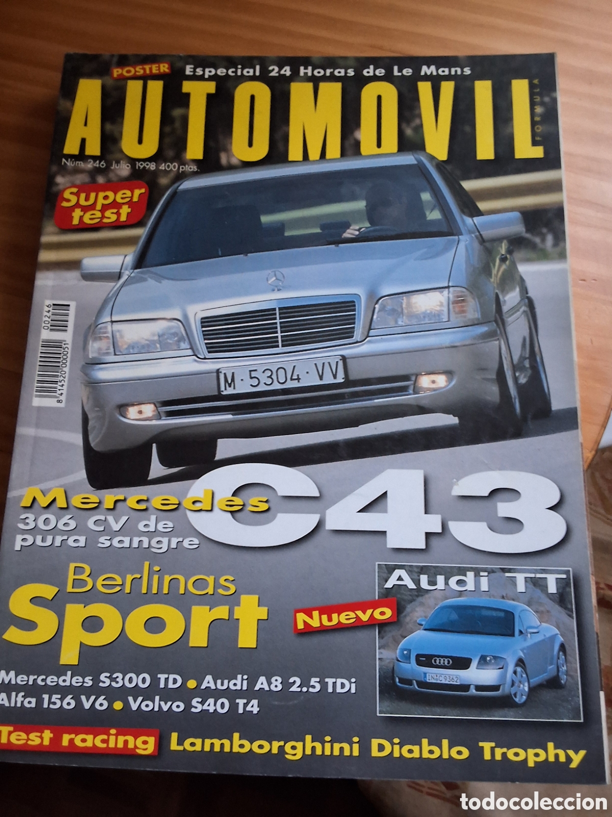 Carros: Automovil revista mensual n&uacute;mero 246 a&ntilde;o 1998 julio
