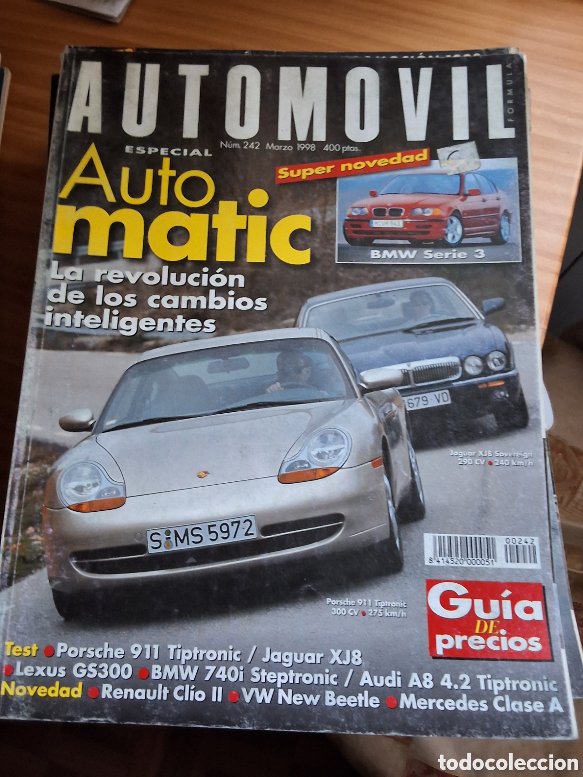 Carros: Automovil revista mensual n&uacute;mero 242 a&ntilde;o 1998 marzo