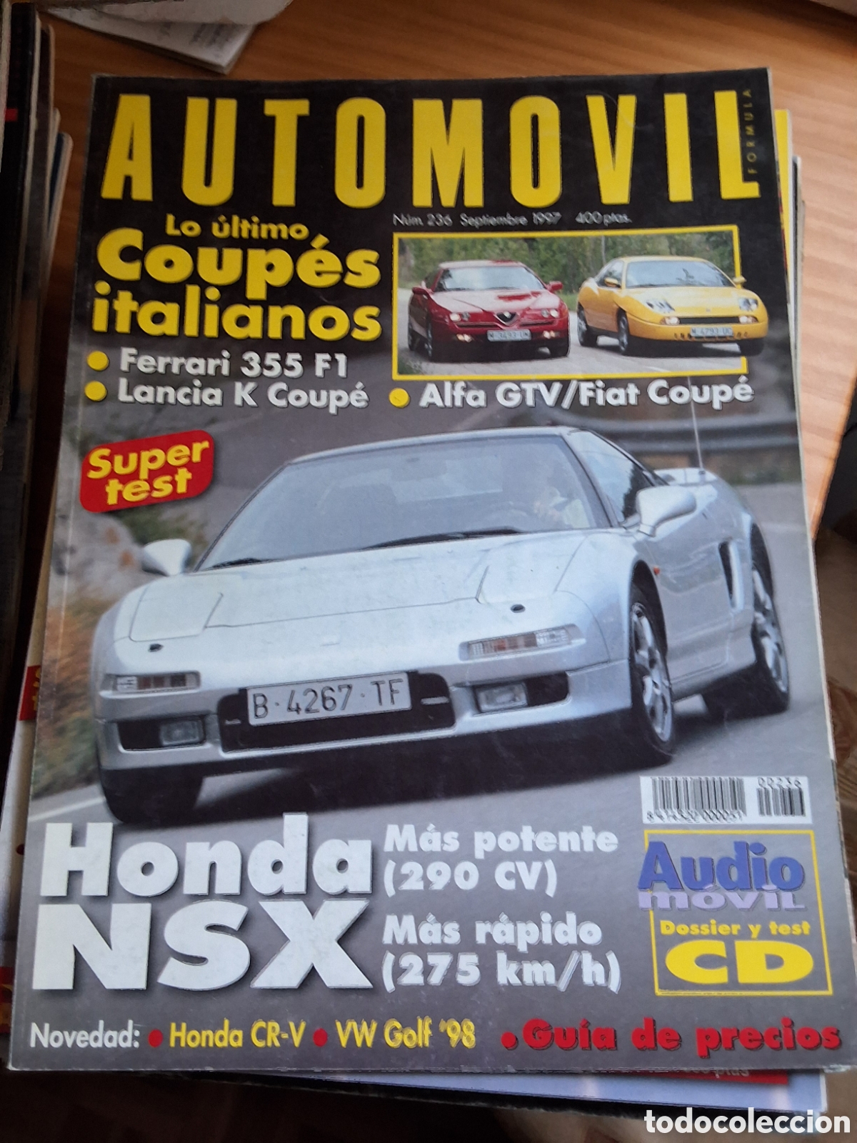 Carros: Automovil revista mensual n&uacute;mero 236 a&ntilde;o 1997 septiembre