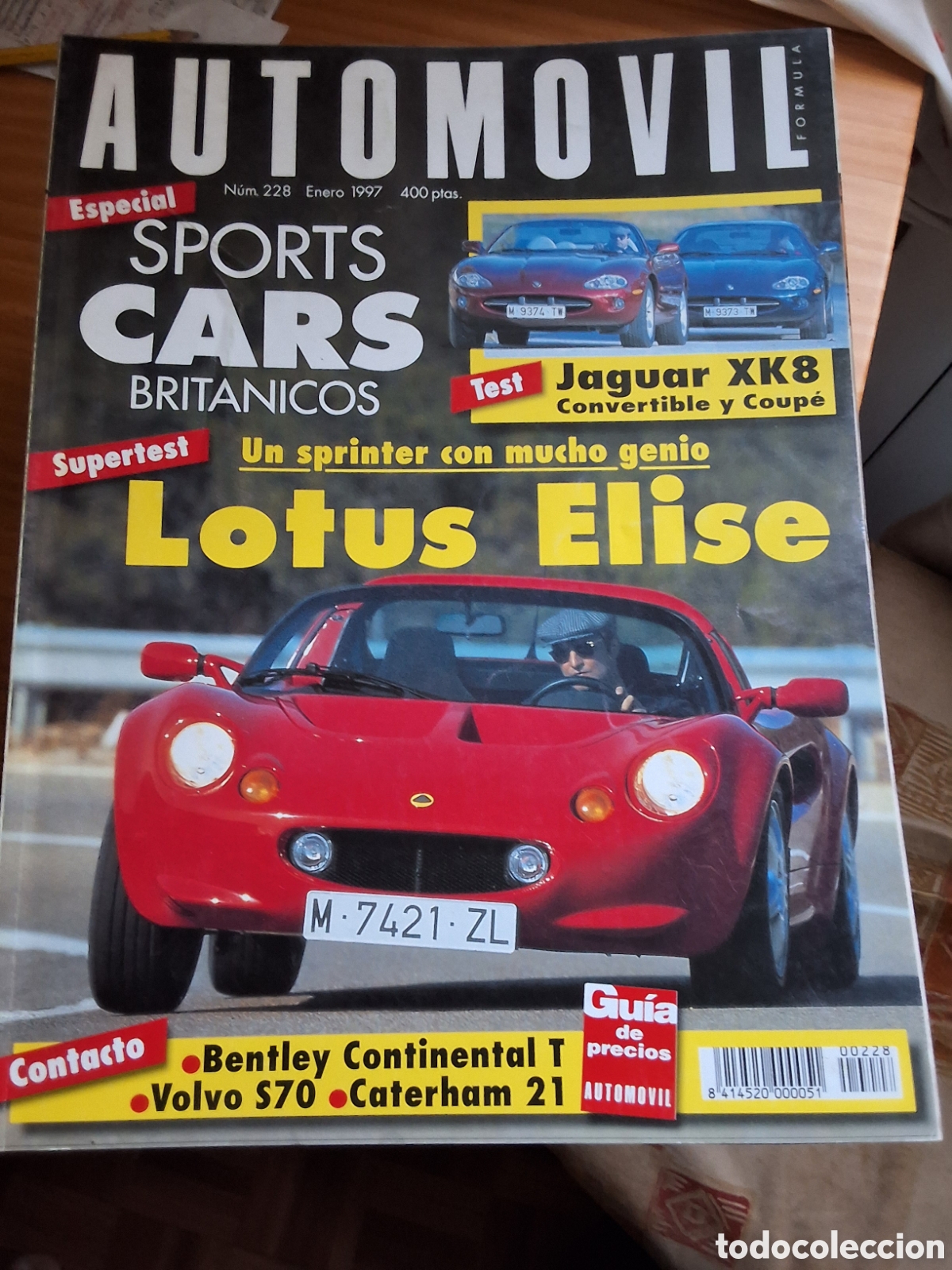 Carros: Automovil revista mensual n&uacute;mero 228 a&ntilde;o 1997 enero