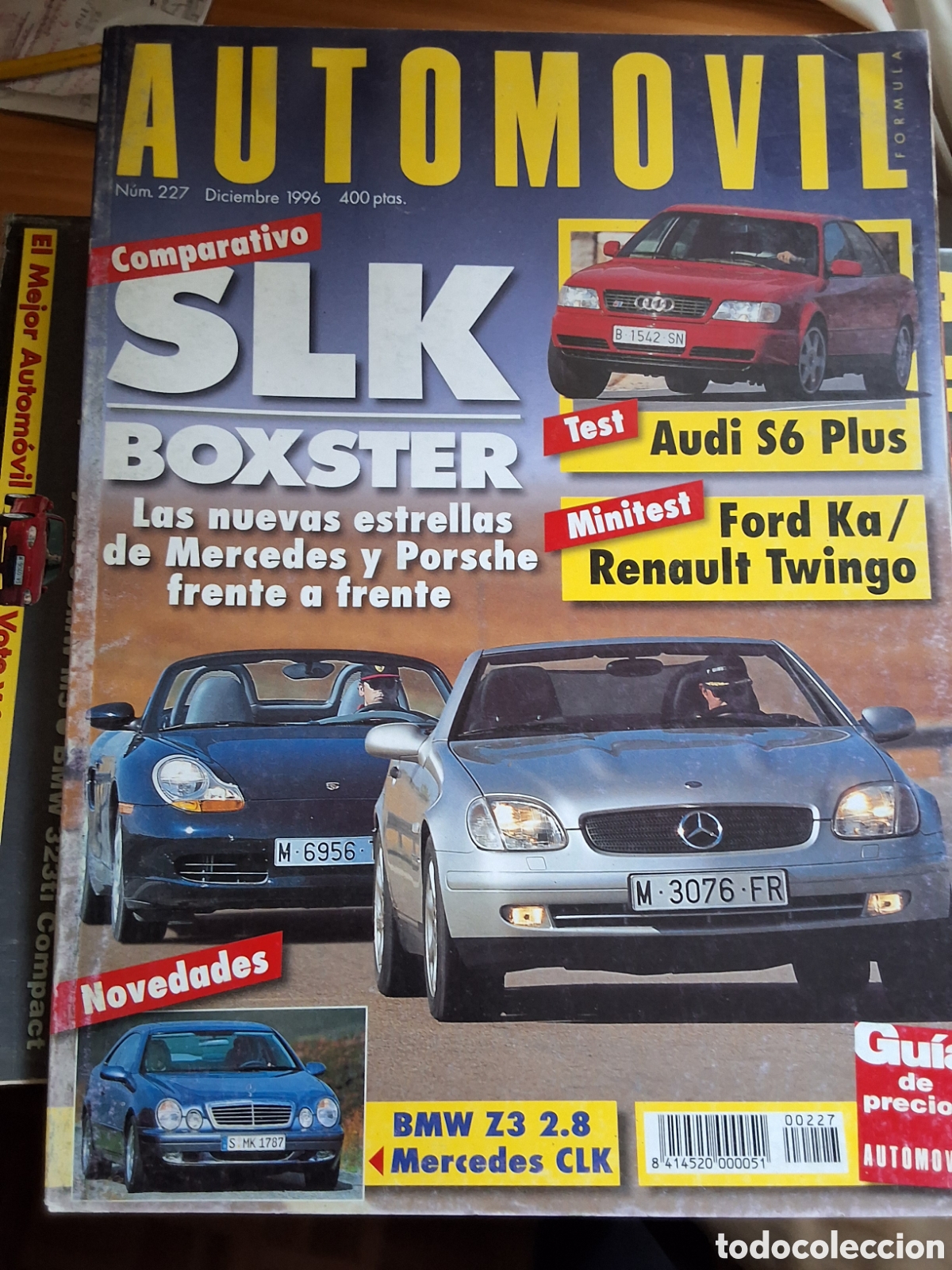 Carros: Automovil revista mensual n&uacute;mero 227 a&ntilde;o 1996 diciembre