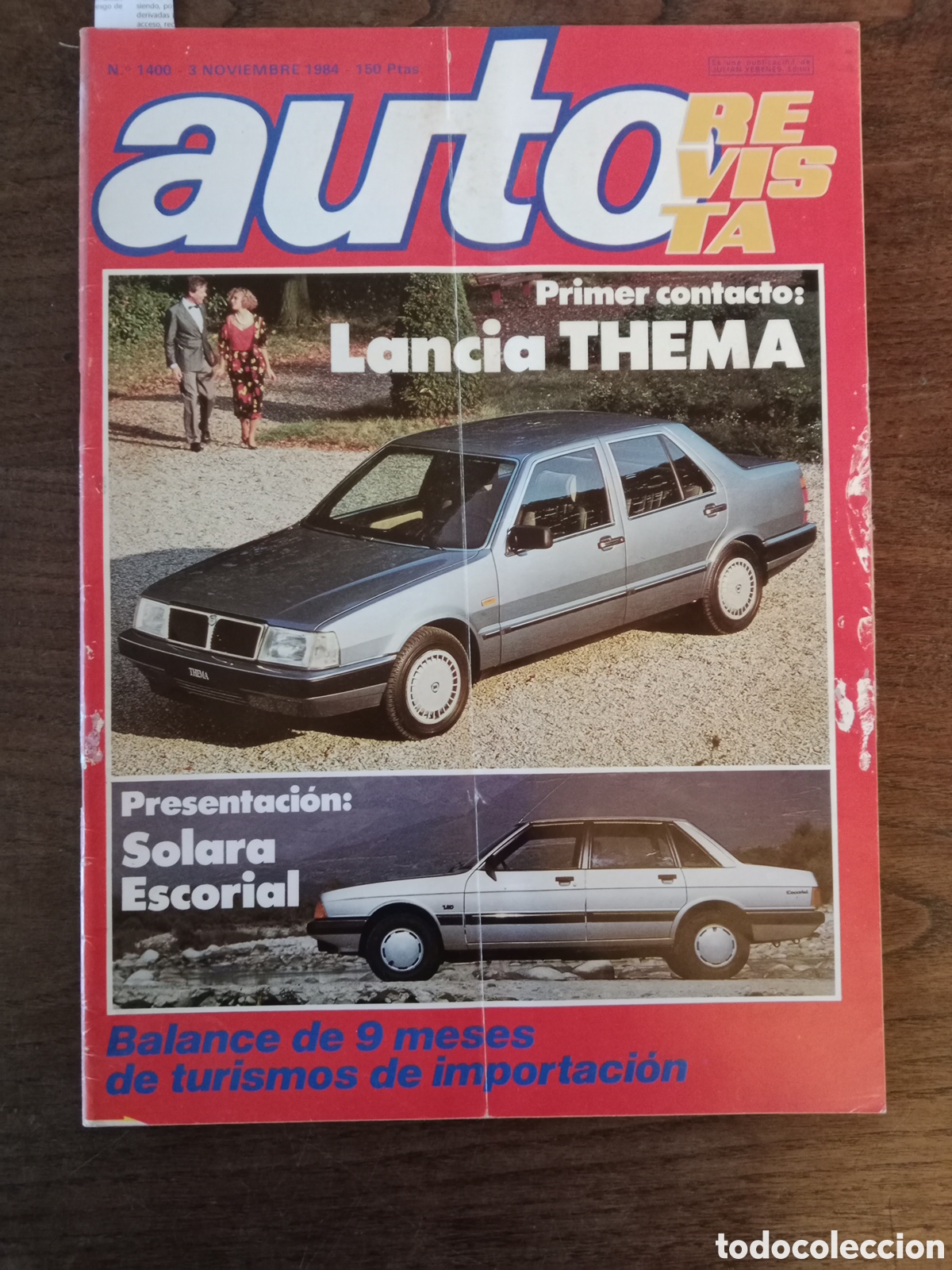 Cars: Revista autorevista n. 1400 de 1984 autom&oacute;vil Lancia Talbot Peugeot autob&uacute;s daf
