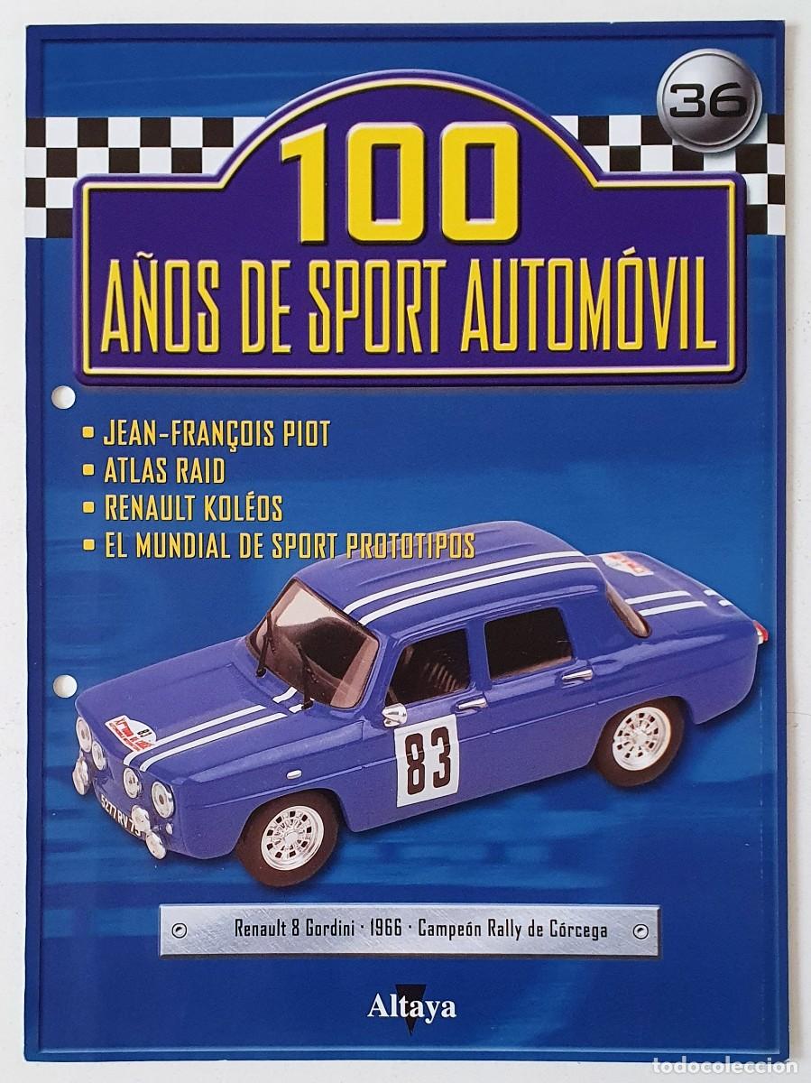 Carros: Fasciculo 100 a&ntilde;os de sport automovil N&ordm; 36 - Altaya - Renault 8 Gordini