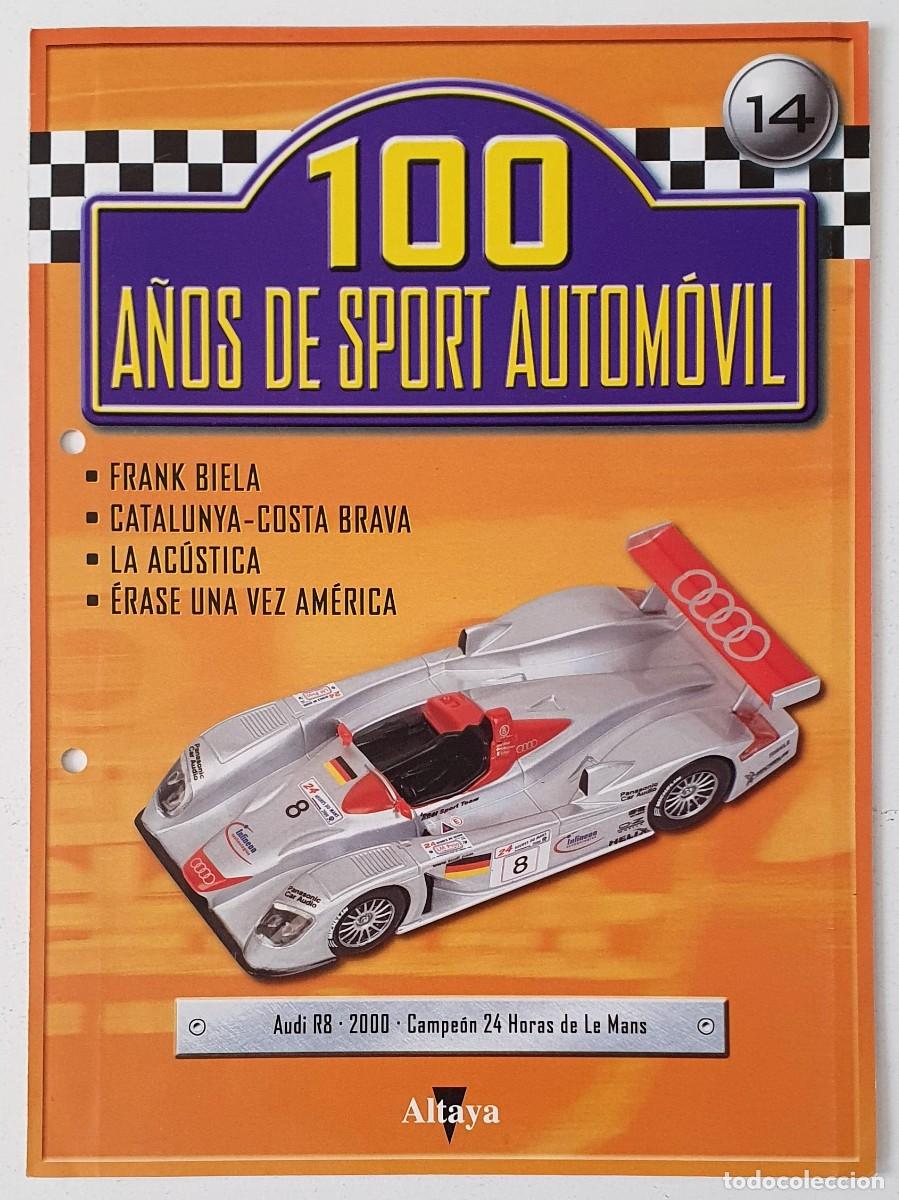 Carros: Fasciculo 100 a&ntilde;os de sport automovil N&ordm; 14 - Altaya - Audi R8