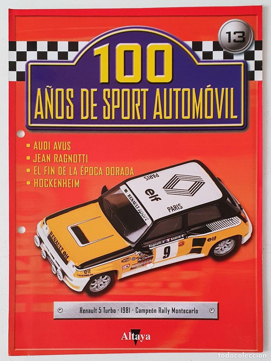 Carros: Fasciculo 100 a&ntilde;os de sport automovil N&ordm; 13 - Altaya - Renault 5 Turbo
