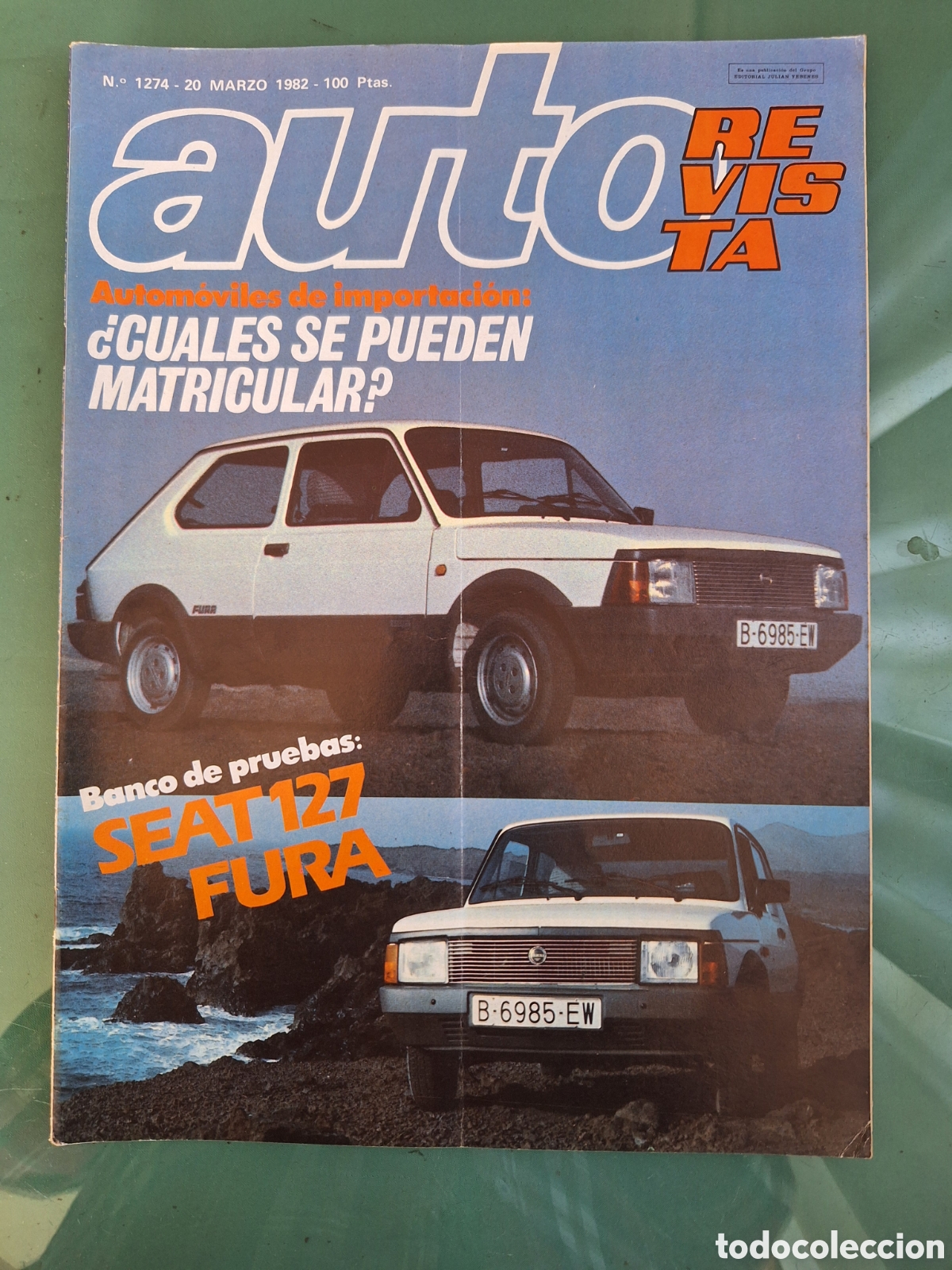 Voitures: Revista autorevista n. 1274 de 1982 autom&oacute;vil seat vw