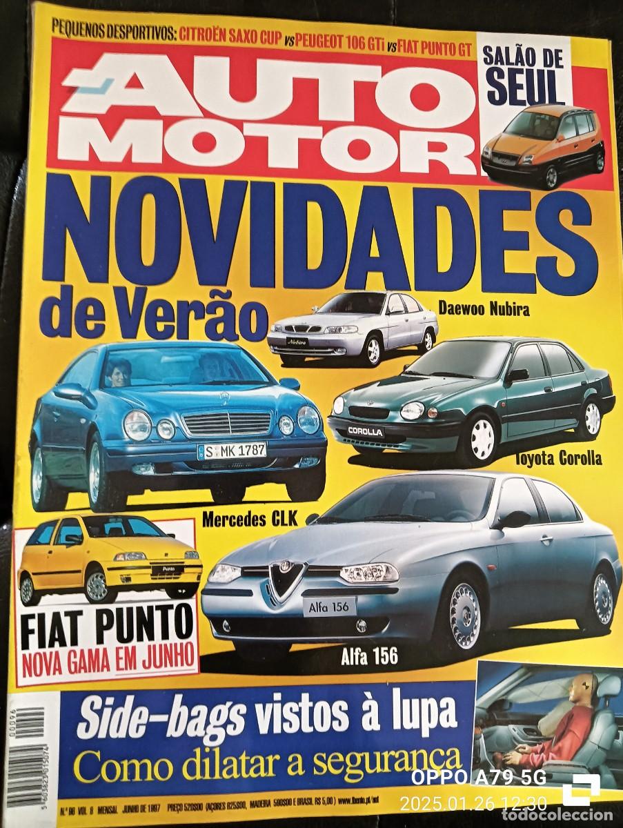 Autos: 1997 REVISTA AUTO MOTOR - DAEWOO NUBIRA - TOYOTA COROLLA - ALFA 156 - FIT PUNTO