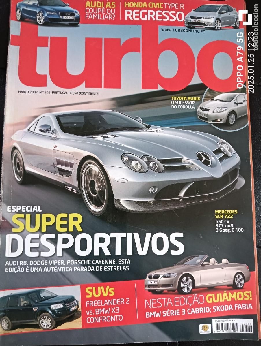 Coches: 2007 REVISTA TURBO - ESPECIAL SUPER DESPORTIVOS - FREELANDER 2 VS BMW X3 - SKODA FABIA