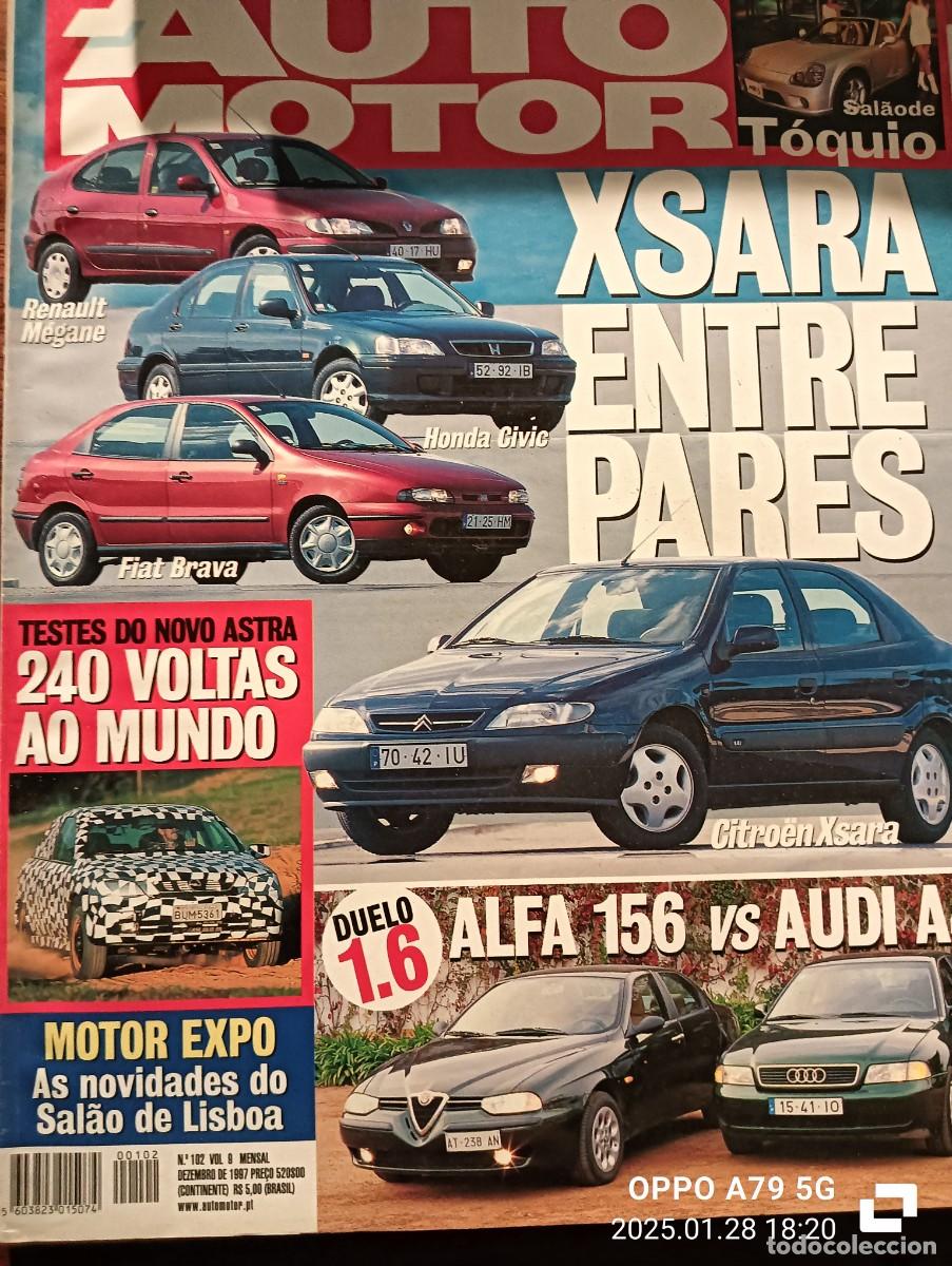 Coches: 1997 REVISTA AUTO MOTOR - XSARA - MEGANE - CIVIC - FIAT BRAVA - ALFA 156 VS AUDI A4