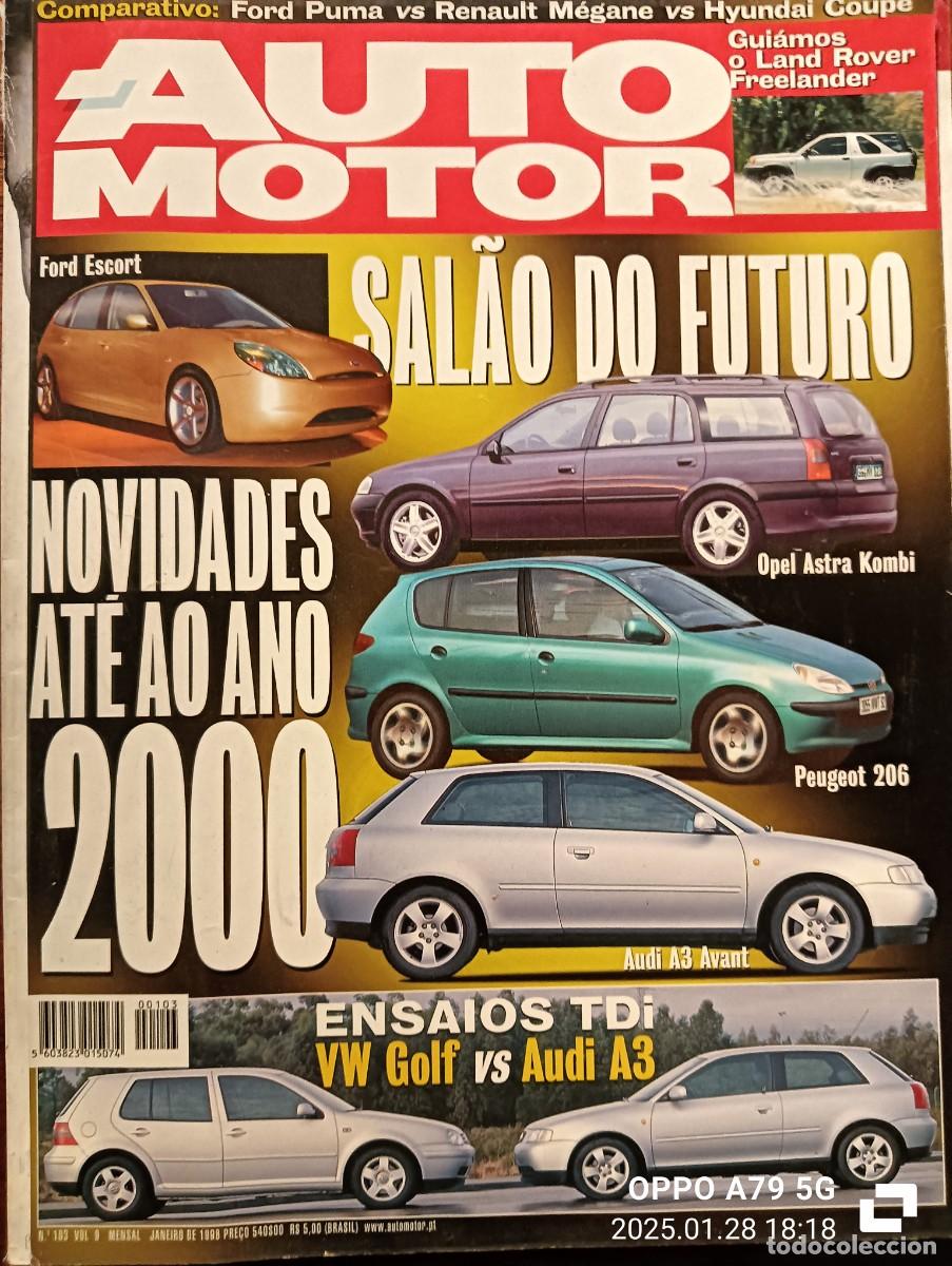 Coches: 1998 REVISTA AUTO MOTOR - ENSIOS TDI GOLF VS AUDI - OPEL ASTRA KOMBI - AUDI A3 AVANT