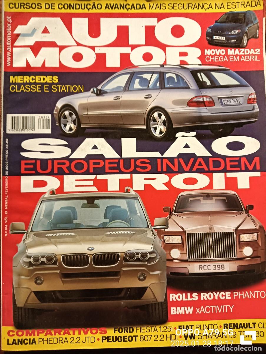 Coches: 2003 REVISTA AUTO MOTOR - MAZDA 2 - ROLLS ROYCE PHANTOM - MERCEDES CLASSE E STATION