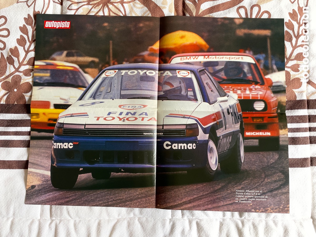 Auto: P&oacute;ster doble Toyota Celica GT y Nissan GTP ZX-TURBO / 55x41 cms