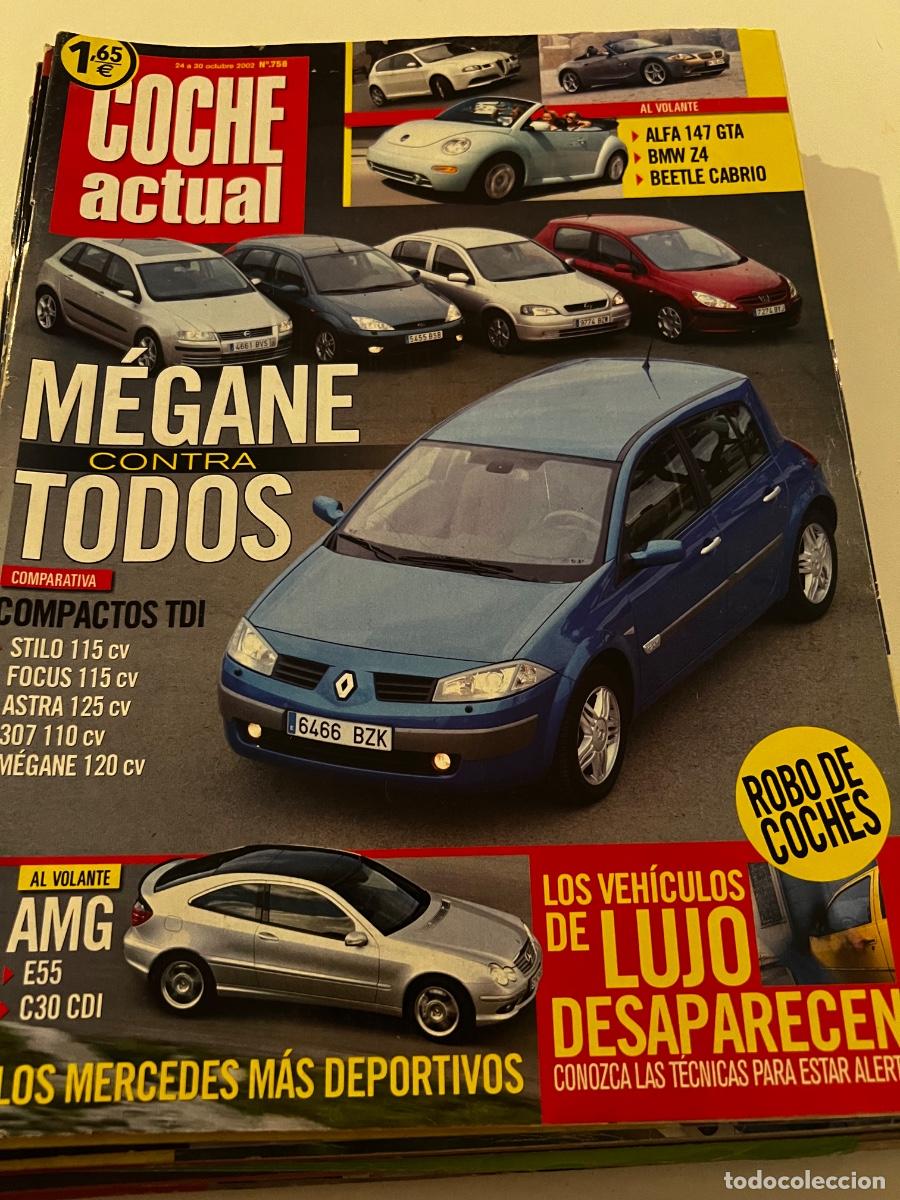 Voitures: COCHE ACTUAL. N&deg; 758. OCTUBRE 2002. MEGANE CONTRA TODOS. ALFA 147 GTA. BMW Z4. BEETLE CABRIO.