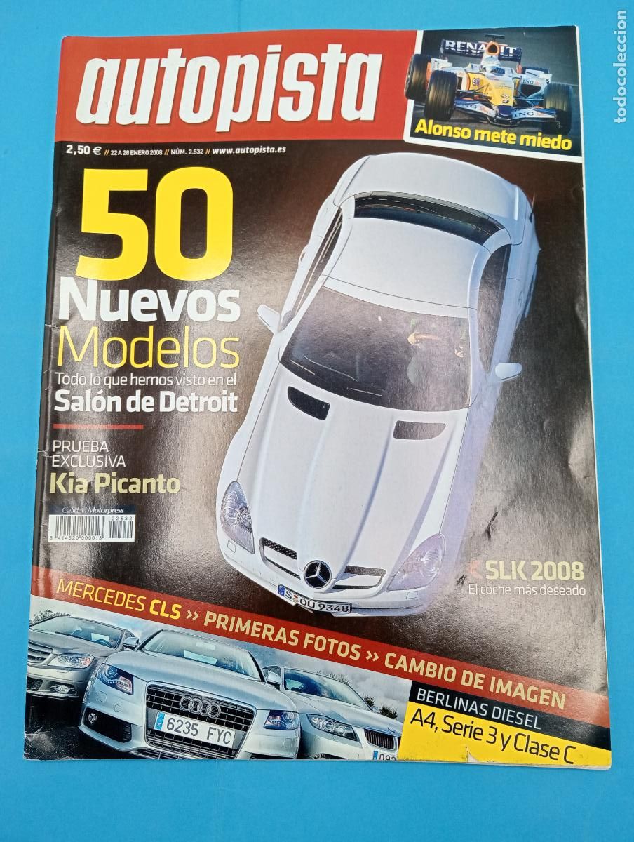 Voitures: AUTOPISTA. N&ordm; 2532. ENERO 2008. 50 NUEVOS MODELOS. TODO LO QUE HEMOS VISTO EN DETROIT. LEER