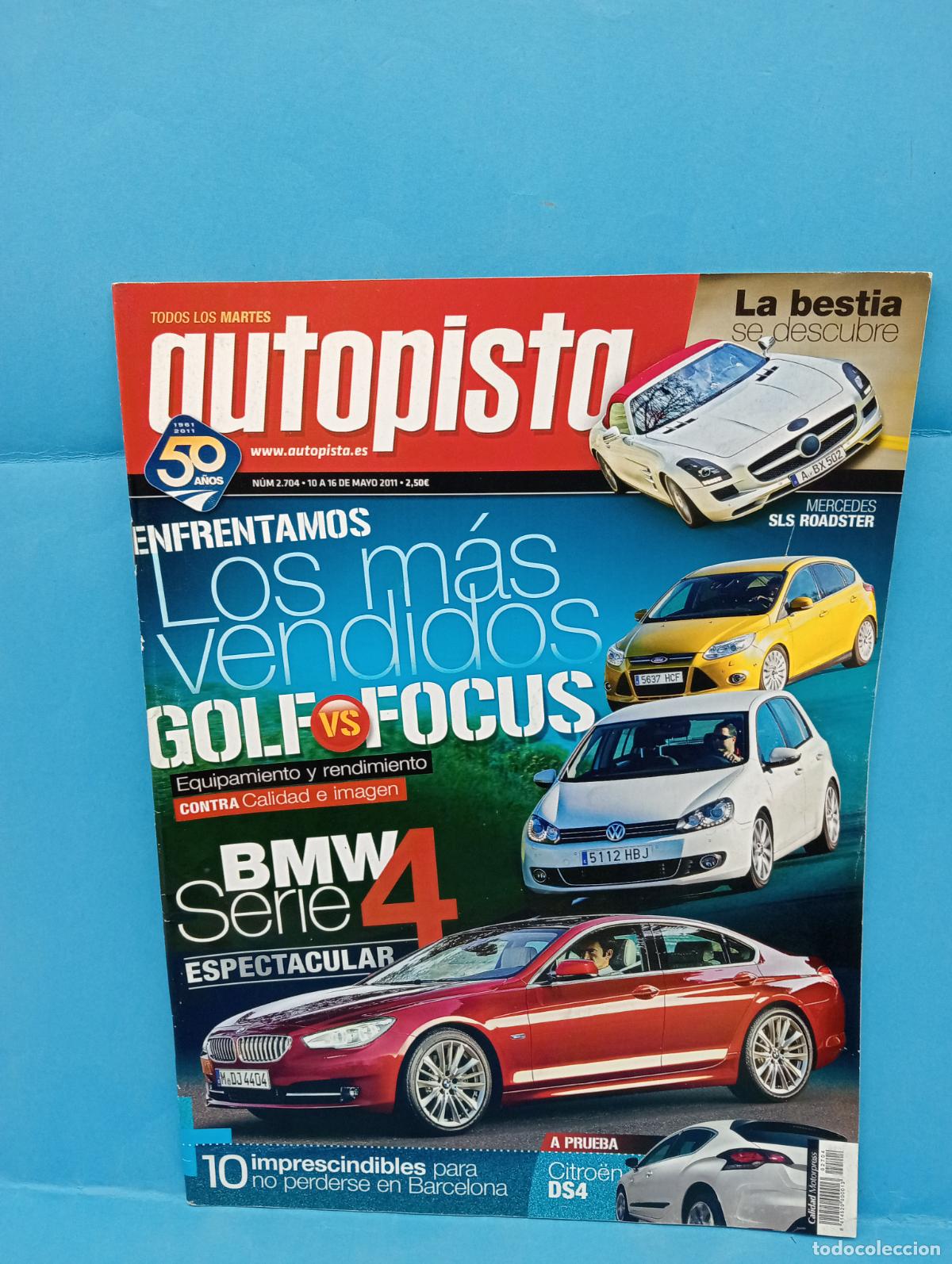Coches: AUTOPISTA. N&ordm; 2704. MAYO 2011. MERCEDES SLS ROADSTER. HYUNDAI ELANTRA. WRC DE CERDE&Ntilde;A. CITRO&Euml;N. LEER