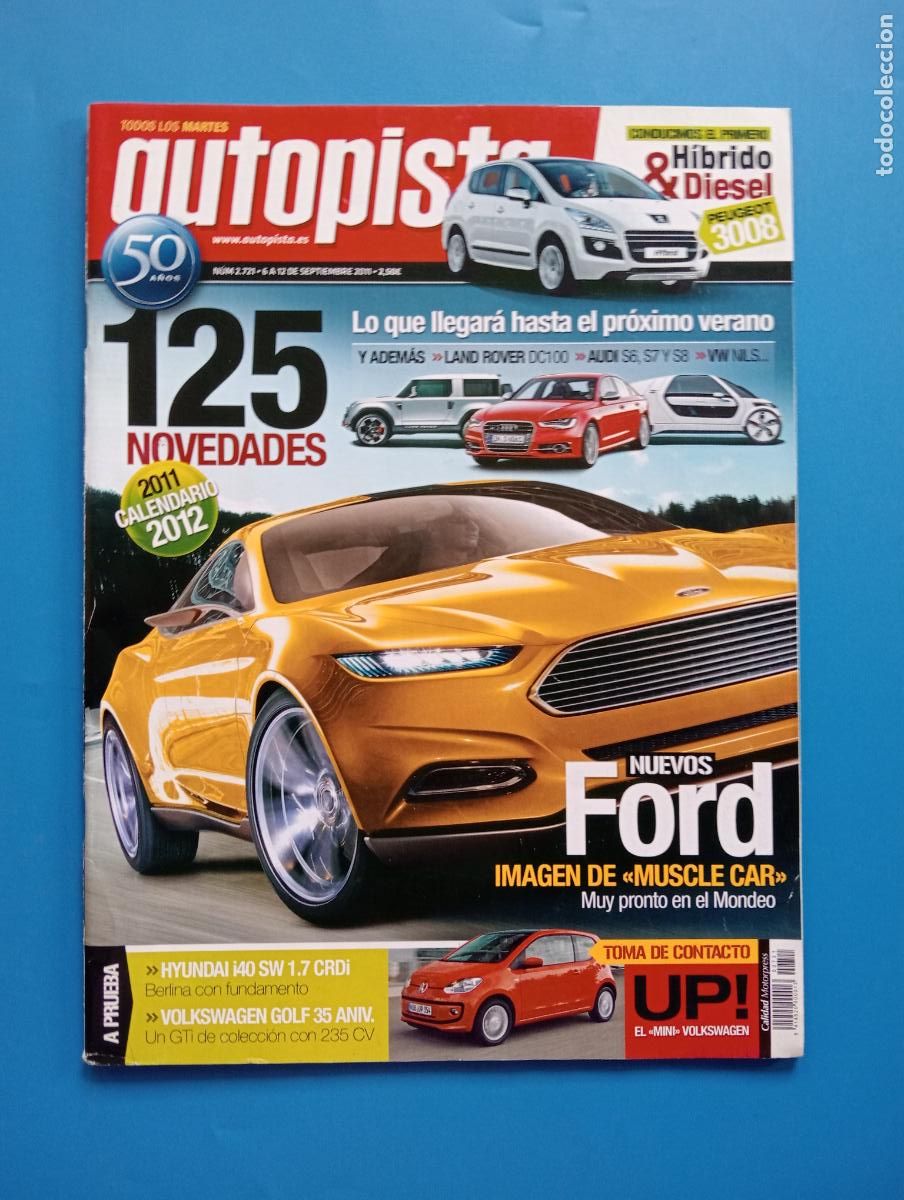 Voitures: AUTOPISTA. N&ordm; 2721. SEPTIEMBRE 2011. PRUEBA: HYUNDAI i40 SW 1.7 CRDi. CADILLAC CIEL. AUDI URBAN LEER
