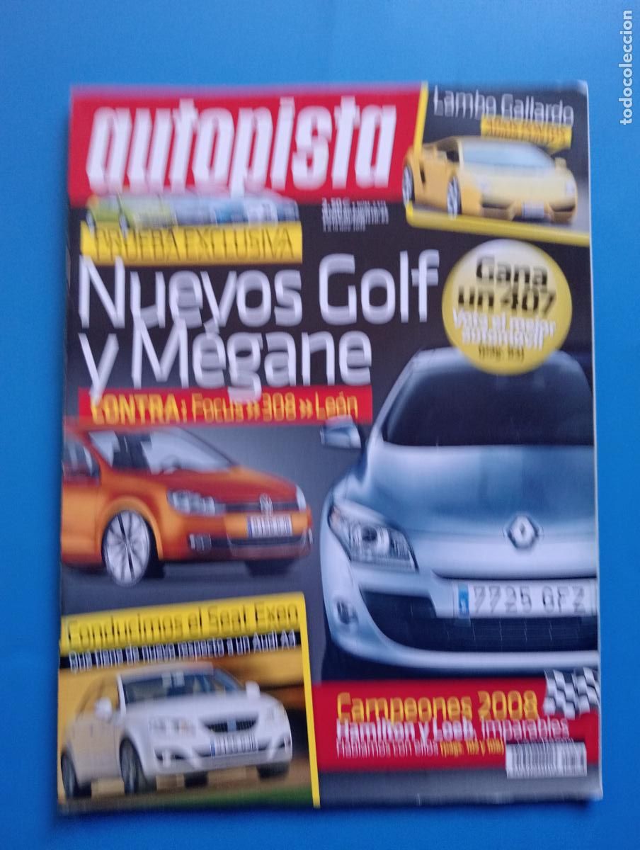 Voitures: AUTOPISTA. N&ordm; 2573. NOVIEMBRE 2008. NUEVOS GOLF Y MEGANE. LEER