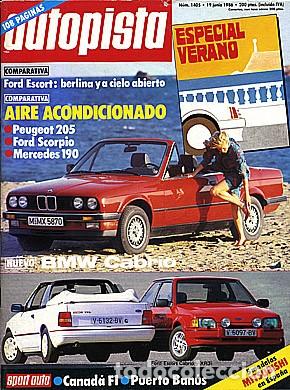 Auto: AUTOPISTA 1405 FORD ESCORT XR3I CABRIO BMW 325i