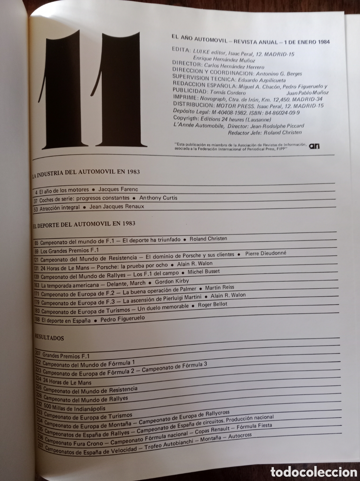 Coches: Libro el a&ntilde;o del autom&oacute;vil 1983 / 84 - Foto 2