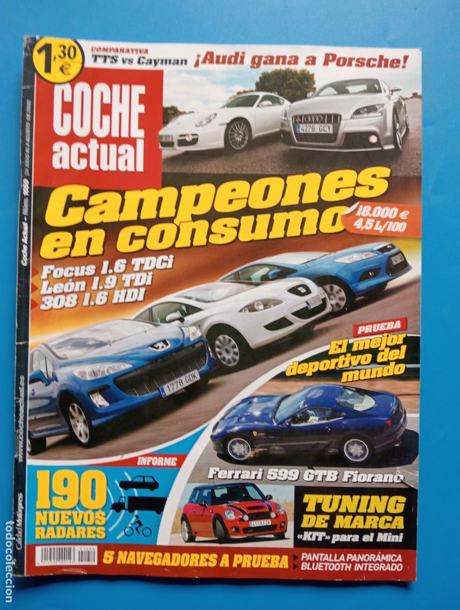 Autos: COCHE ACTUAL. N&ordm; 1059. JULIO-AGOSTO 2008. CAMPEONES EN CONSUMO. FOCUS 1.6 TDCI. LEER.