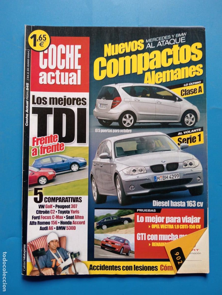 Autos: COCHE ACTUAL. N&ordm; 845. JUNIO 2004. NUEVOS MERCEDES Y BMW AL ATAQUE. COMPACTOS ALEMANES. LEER.