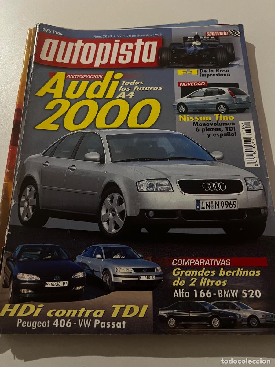 Autos: AUTOPISTA. N&deg; 2058. DICIEMBRE 1998. AUDI 2000. NISSAN TINO. F-1 DE LA ROSA IMPRESIONA.