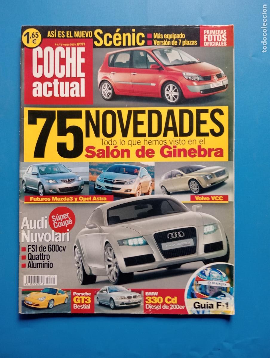 Auto: COCHE ACTUAL. N&ordm; 777. MARZO 2003. 75 NOVEDADES. SALON DE GINEBRA. LEER.