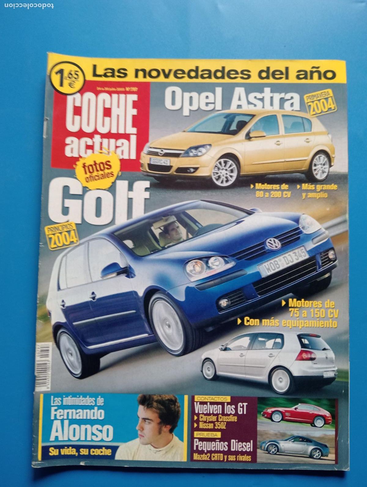 Auto: COCHE ACTUAL. N&ordm; 797. JULIO 2003. OPEL ASTRA. MOTORES DE 75 A 150 CV. CON MAS EQUIPAMIENTO. LEER.