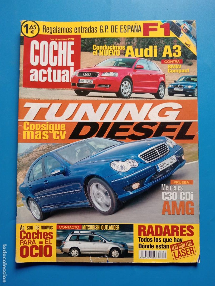 Auto: COCHE ACTUAL. N&ordm; 782. ABRIL 2003. CONDUCIMOS EL NUEVO AUDI A3. TUNING CONSIGUE MAS CV. LEER.