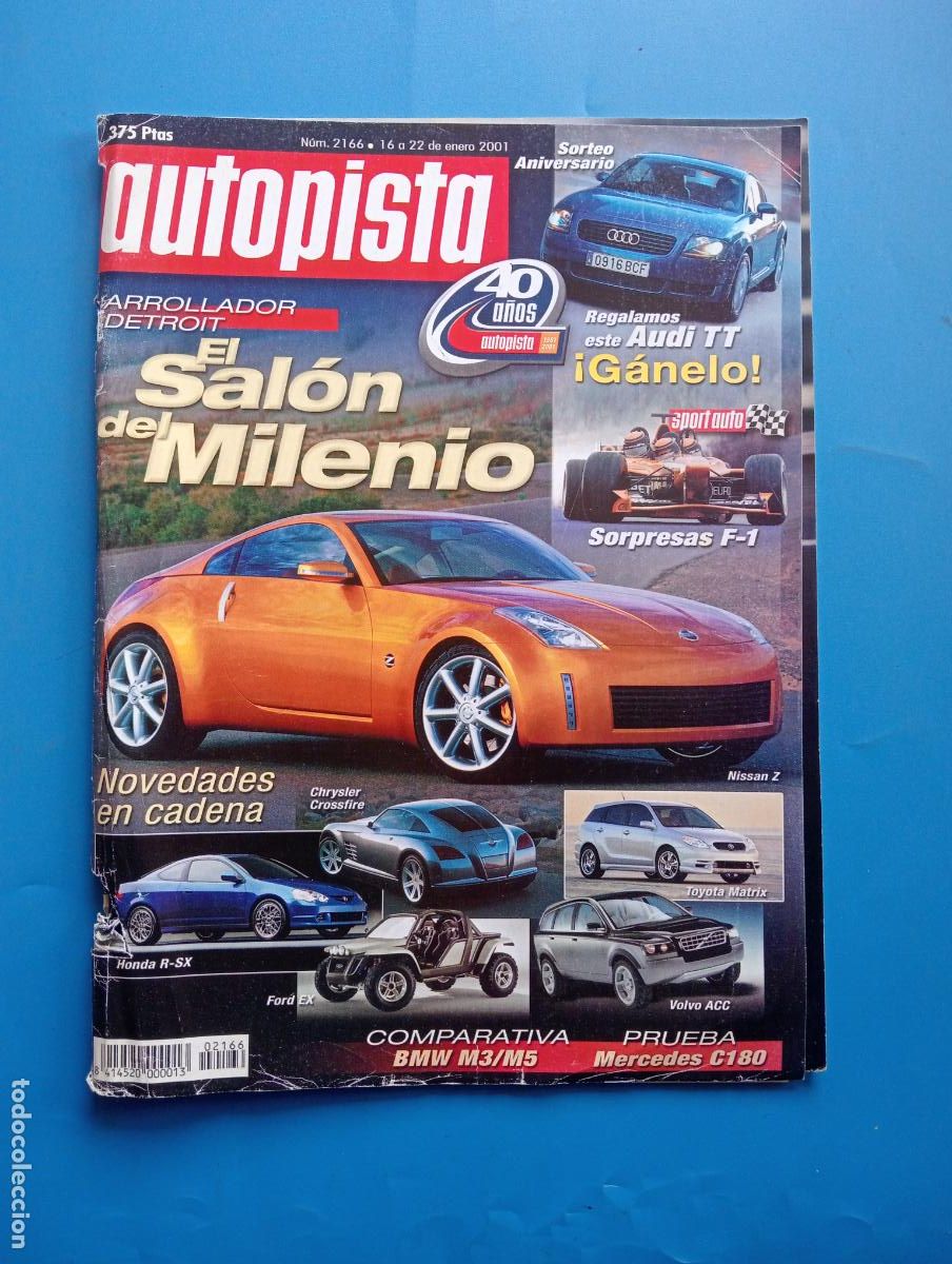 Auto: AUTOPISTA. N&ordm; 2166. ENERO 2001. EL SAL&Oacute;N DEL MILENIO. MERCEDES C180. BMW M3/M5. LEER