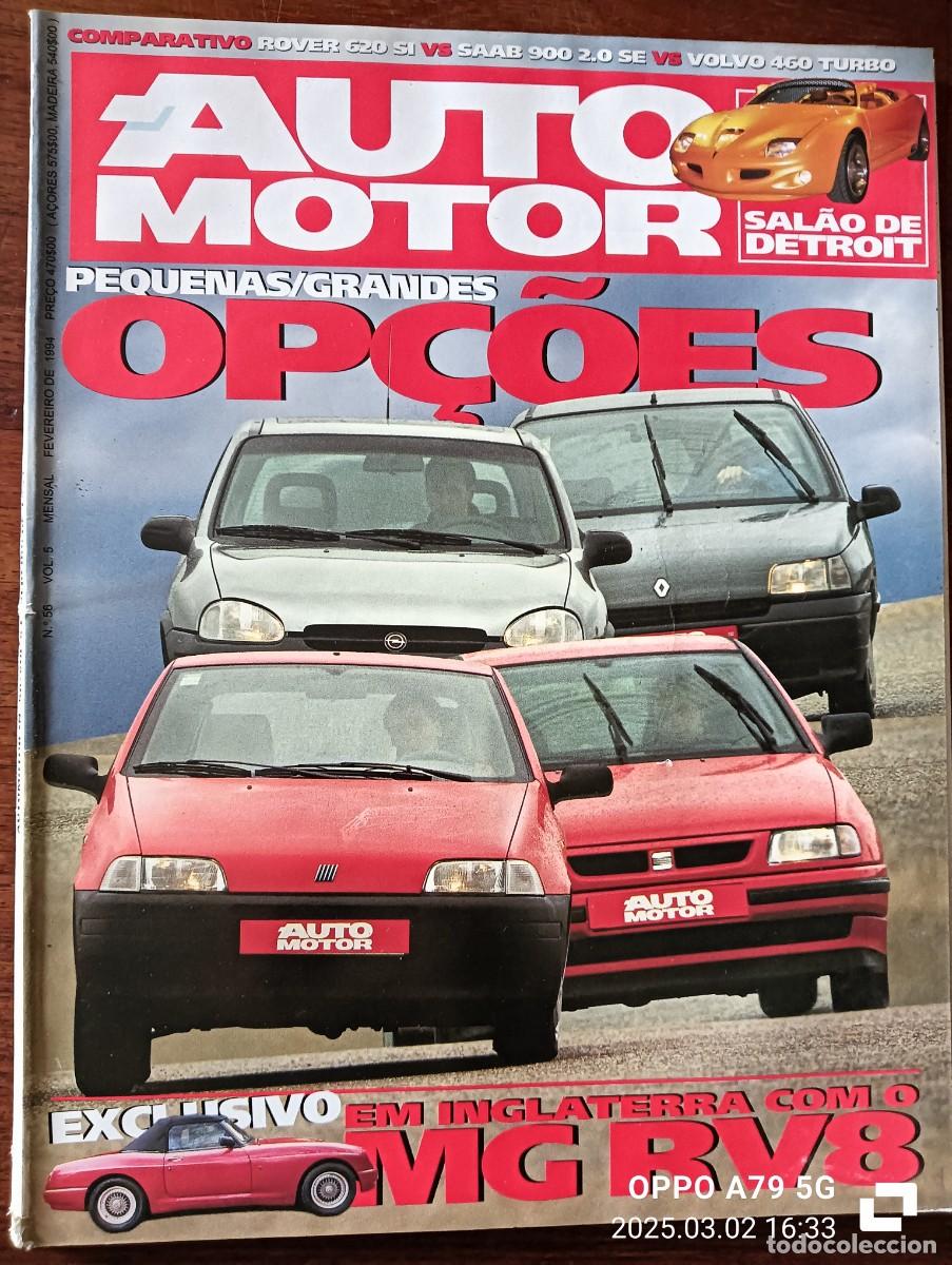 Cars: 1994 REVISTA AUTO MOTOR - MG RV8 - SALON DETROIT - OPEL OMEGA - MERCEDES E 220 COUP&Eacute;