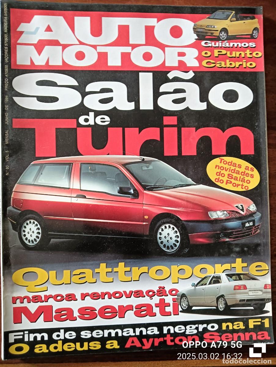 Cars: 1994 REVISTA AUTO MOTOR - SALON TURIM - QUATTROPORTE MASERATI - ADIOS A AYRTON SENNA