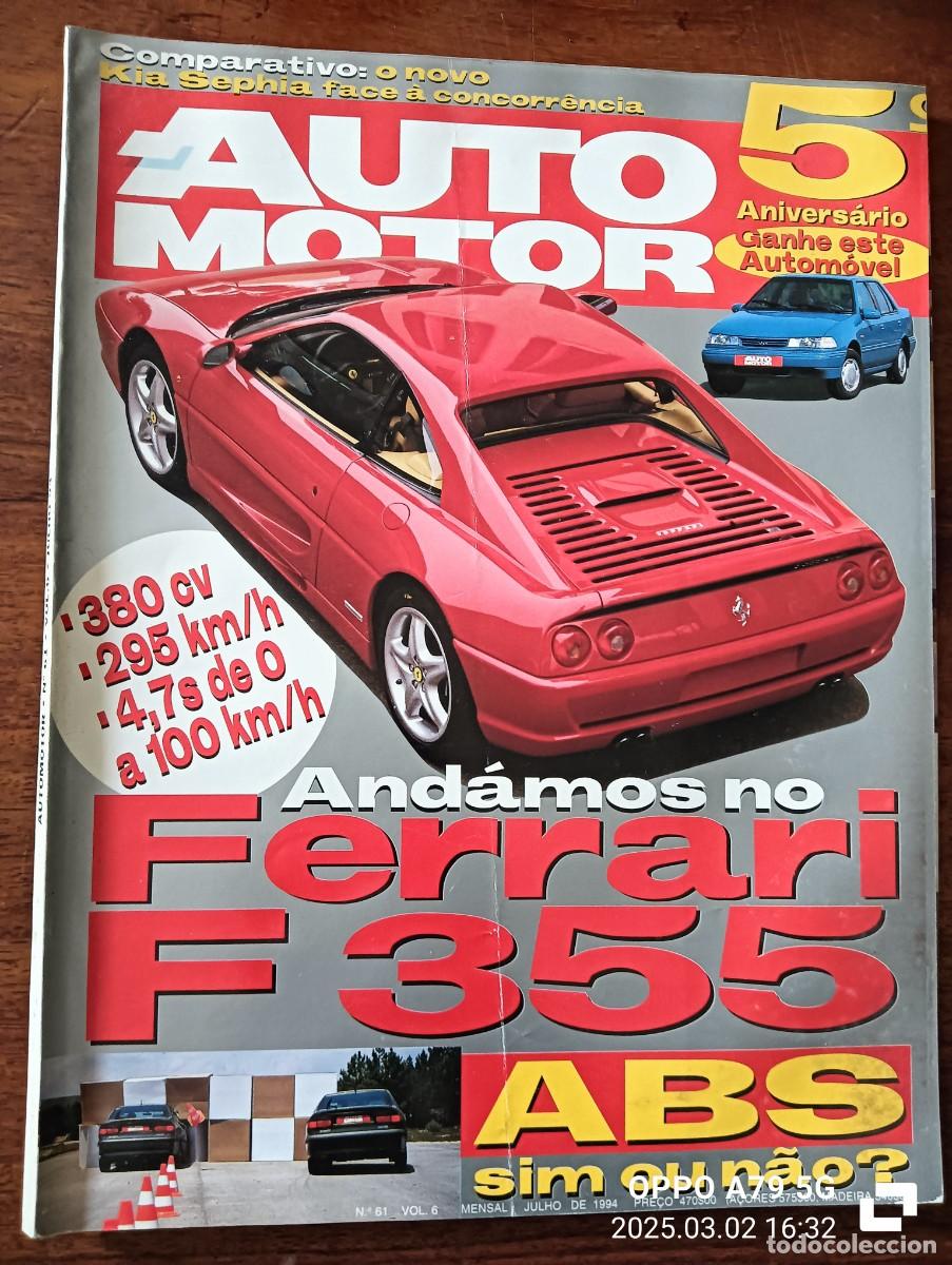 Cars: 1994 REVISTA AUTO MOTOR - FERRARI F 355 - KIA SEPHIS - ABS SI O NO