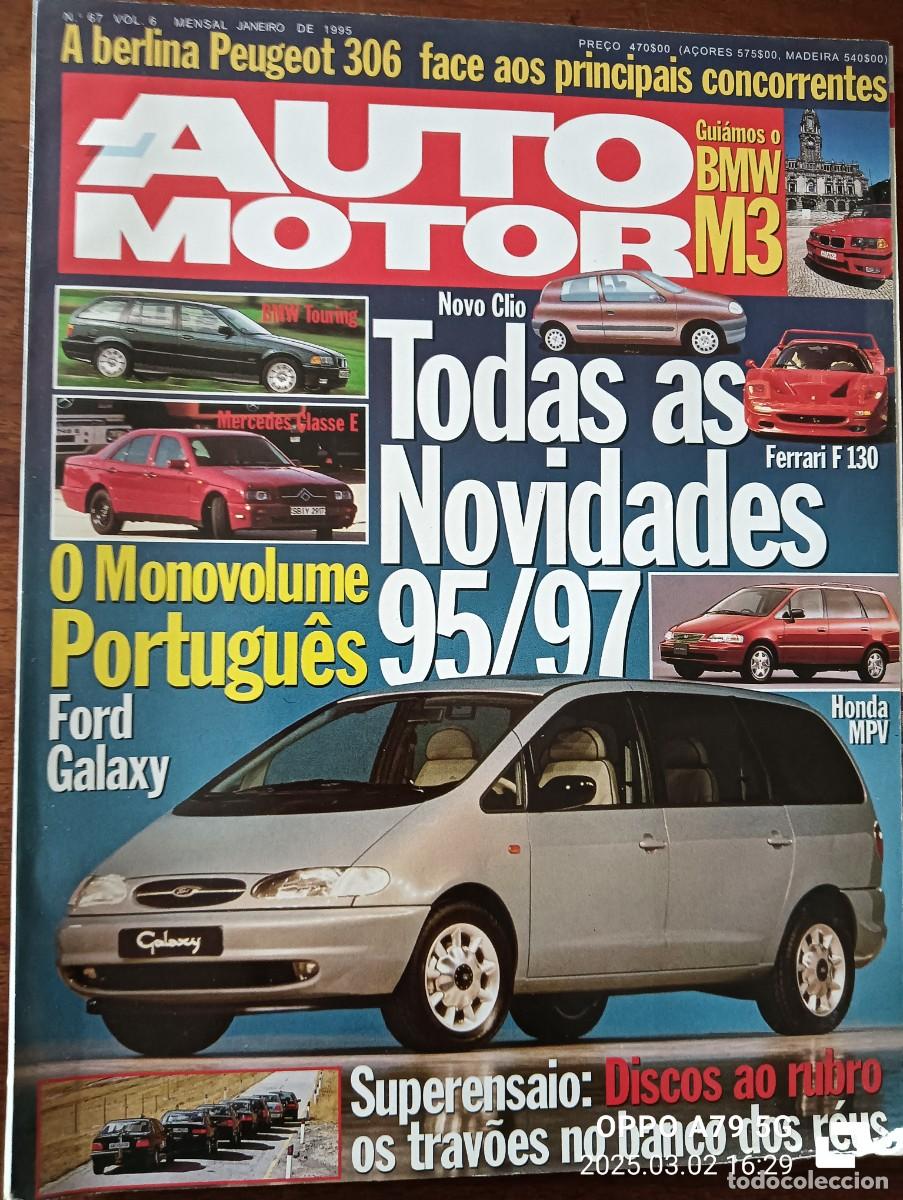 Cars: 1995 REVISTA AUTO MOTOR - FERRARI F 130 - FORD GALAXY - HONDA MPV - NOVIDADES 95/97