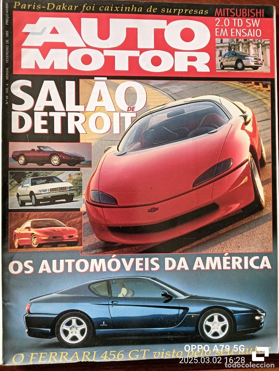 Cars: 1993 REVISTA AUTO MOTOR - SALON DETROIT - FERRARI 456 GT