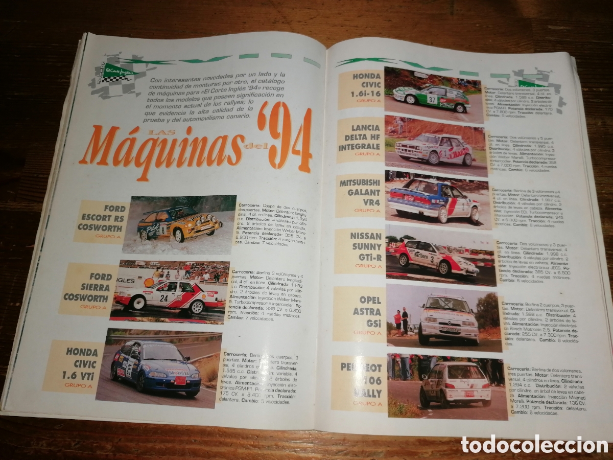 Coches: Programa XVIII RALLYE EL CORTE INGL&Eacute;S - 1994 - Foto 3