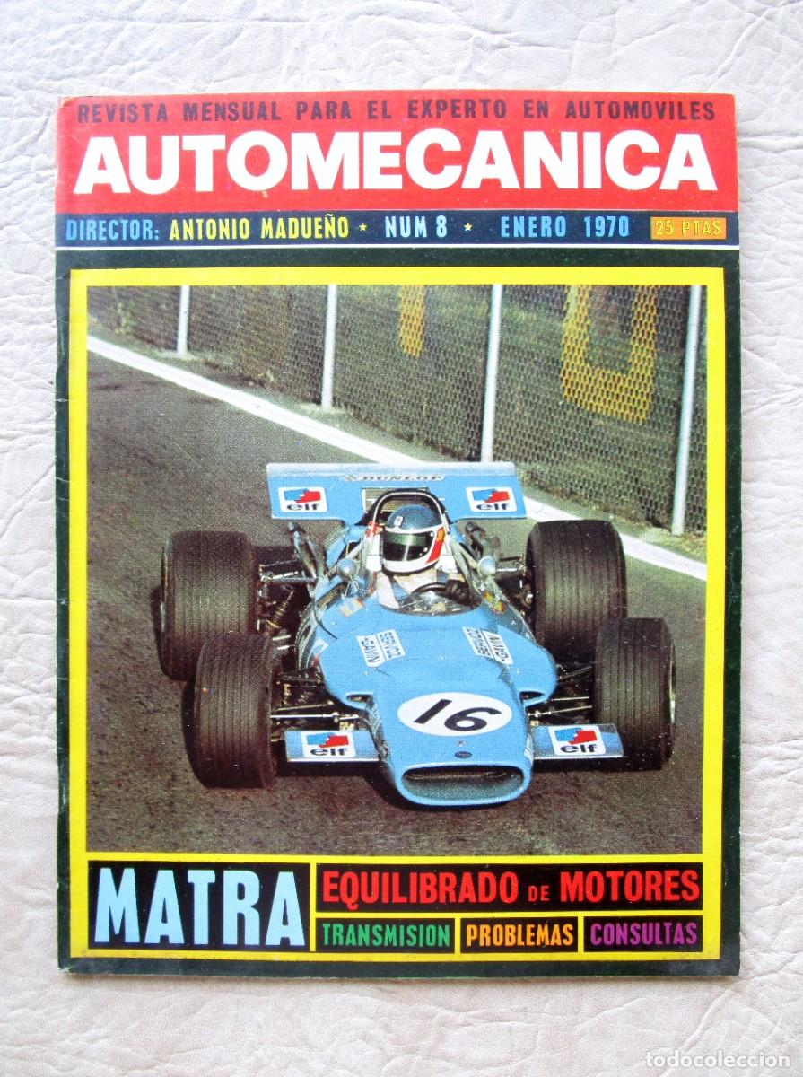Voitures: REVISTA AUTOMECANICA ENERO DE 1970 NUMERO 8