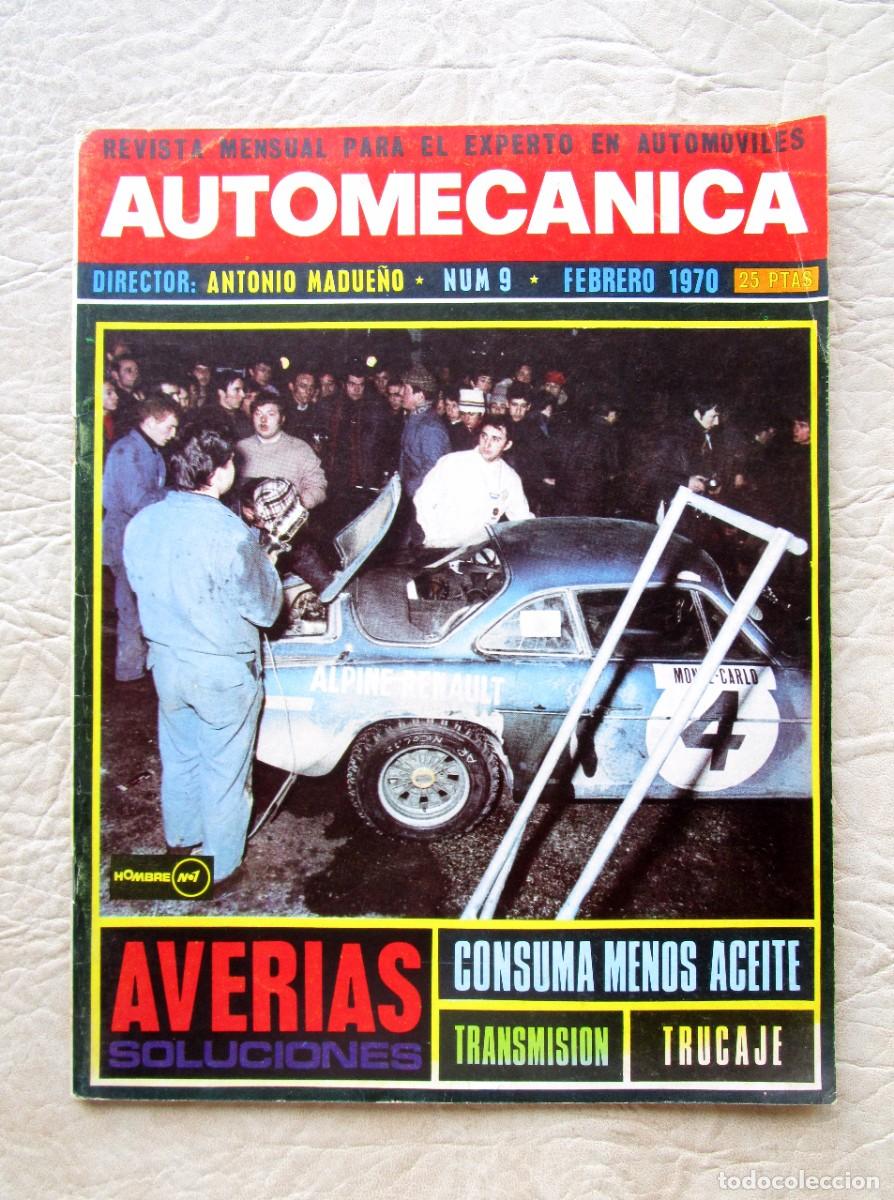 Voitures: REVISTA AUTOMECANICA FEBRERO DE 1970 NUMERO 9