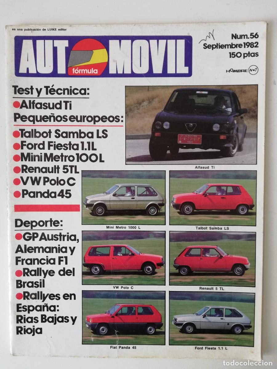 Autos: AUTOMOVIL N&ordm; 56 - ALFASUD TI, MINI METRO 1000 L, SAMBA LS, POLO C, R-5 TL, PANDA 45, FIESTA 1.1 L