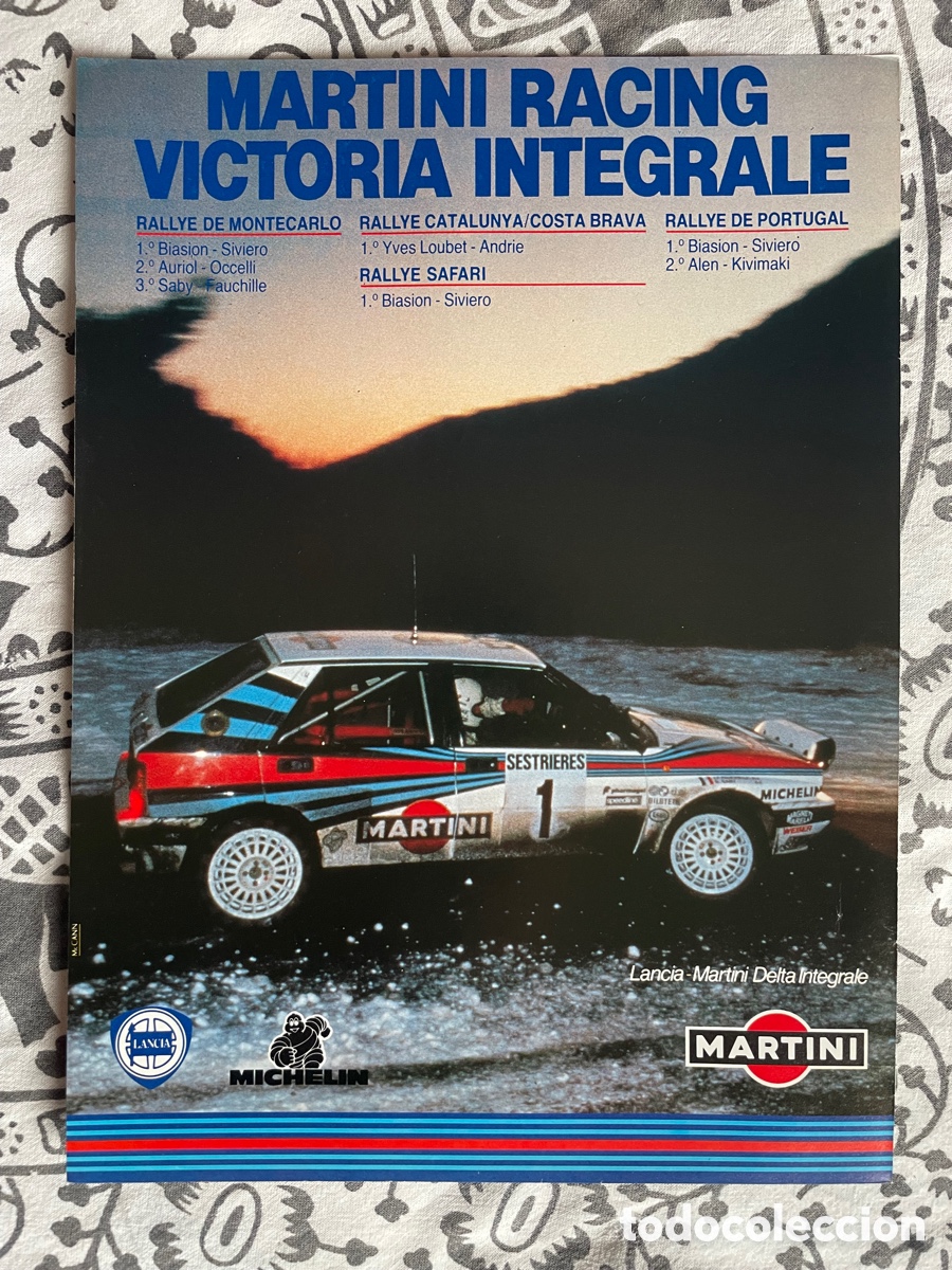 Voitures: Hoja de publicidad del LANCIA MARTINI DELTA INT&Eacute;GRALE