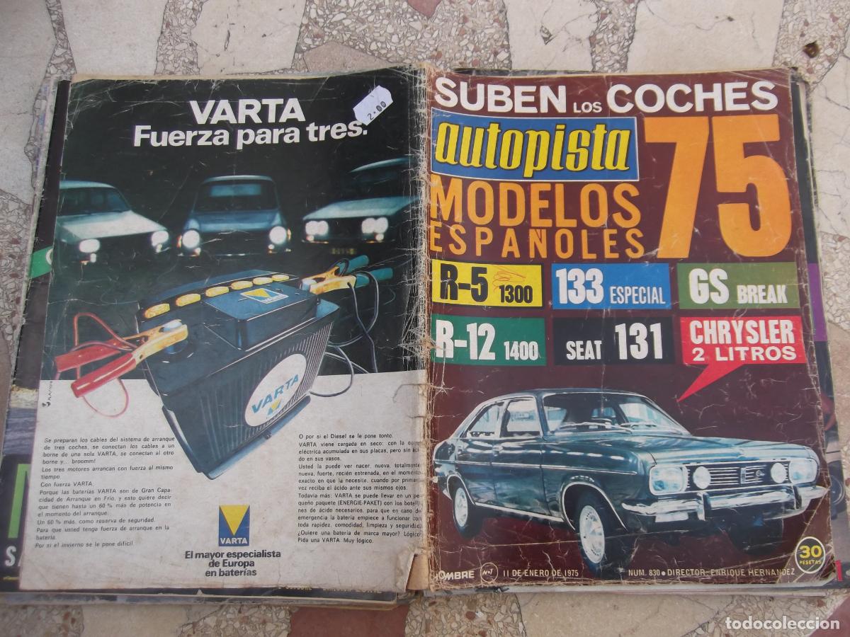 Coches: autopista n&ordm; 830, 1975, poster mark donohue, fiat 128 special 1300, la fase experimental de mercedes