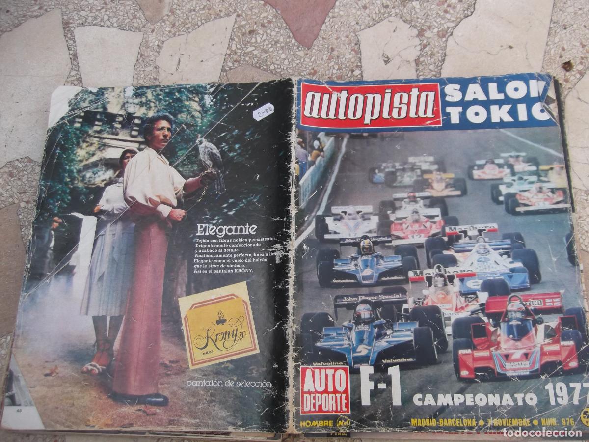 Coches: autopista n&ordm; 976, 1977, poster, salon tokio, f-1 campeonato 1977, los cadillac