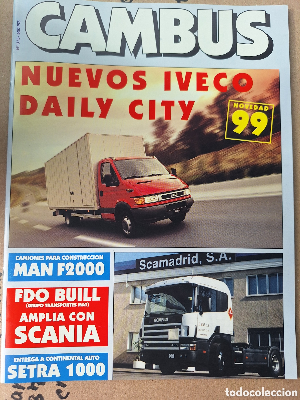 Coches: Cat&aacute;logo cambus n. 315 camion man autobuses setra 1000