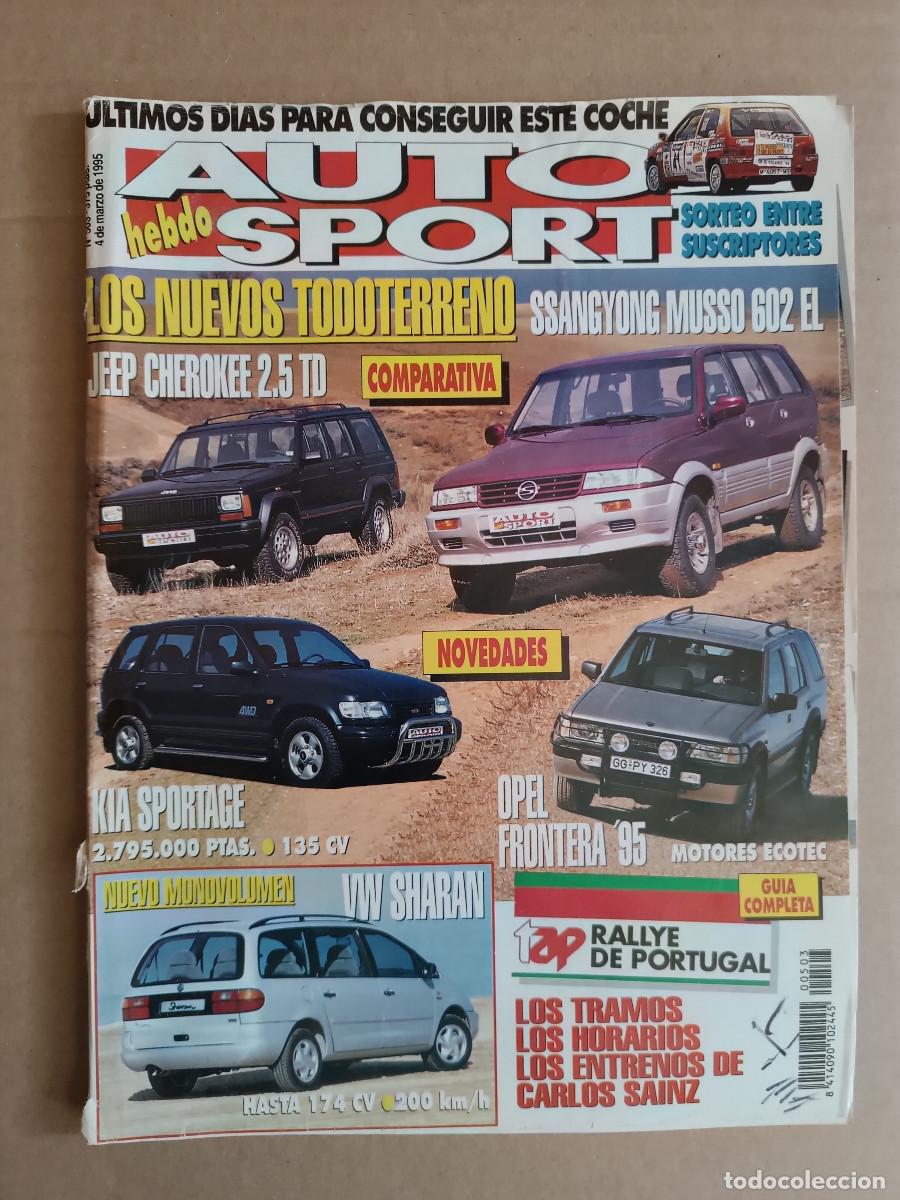 Voitures: REVISTA AUTOHEBDO SPORT N&ordm; 503 A&Ntilde;O 1995. COMP: JEEP CHEROKEE 2.5 TD Y SSANG YONG MUSSO 602 EL.