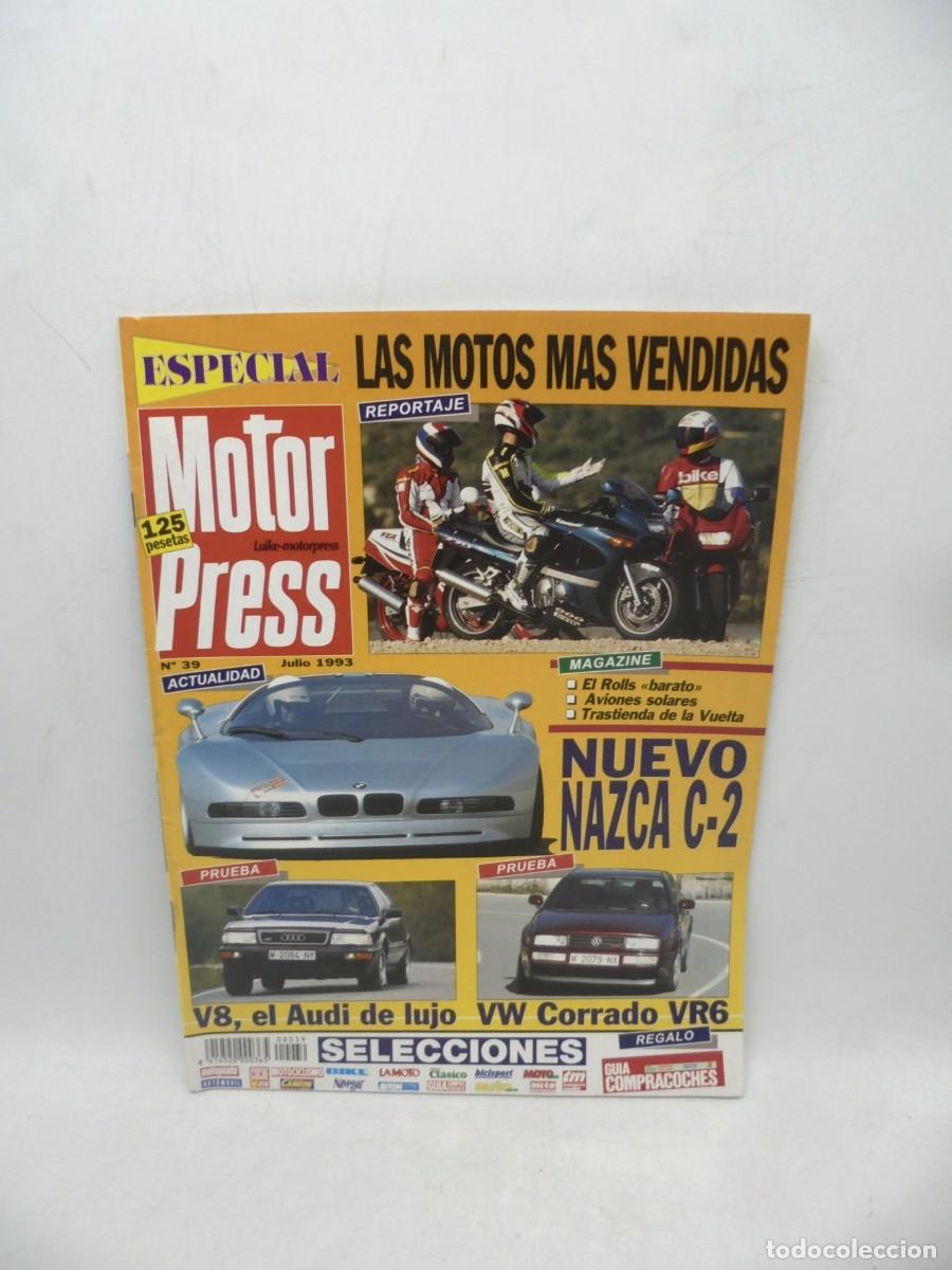 Voitures: MOTOR PRESS. N&ordm; 39. A&Ntilde;O 1993. LAS MOTOS MAS VENDIDAS. AVIONES SOLARES. NAZCA C-2..... LEER.